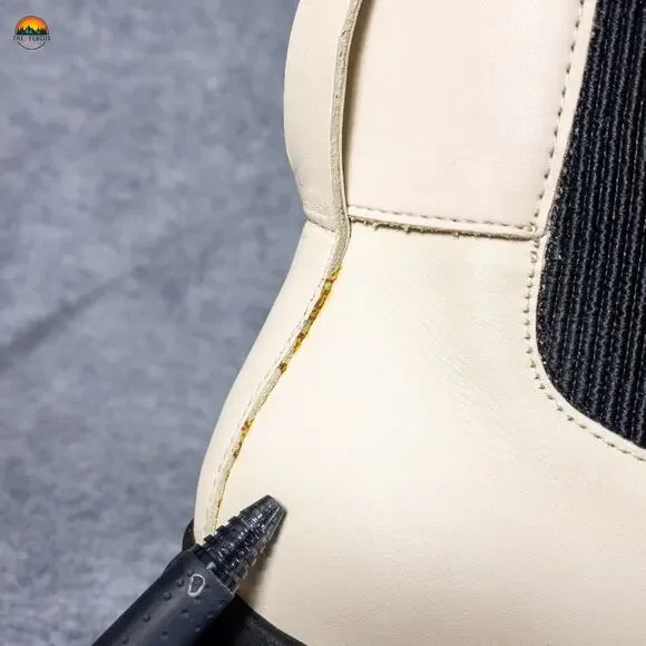 Karl Lagerfeld Cavin Paris Fashion Chelsea Boot White Leather Women's Size 11M - Picture 12 of 14